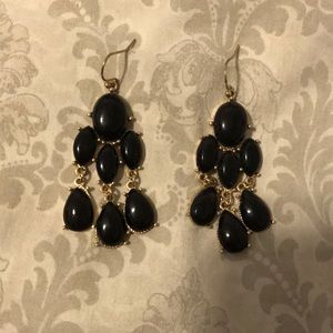 Black and gold earrings